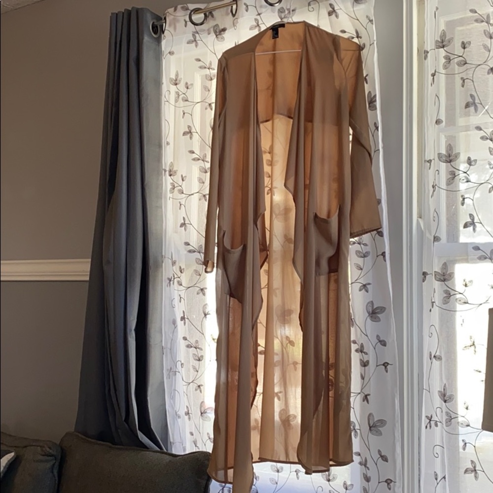 Tan cardigan